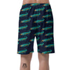 Crocodile Pattern Print Men's Shorts-grizzshop