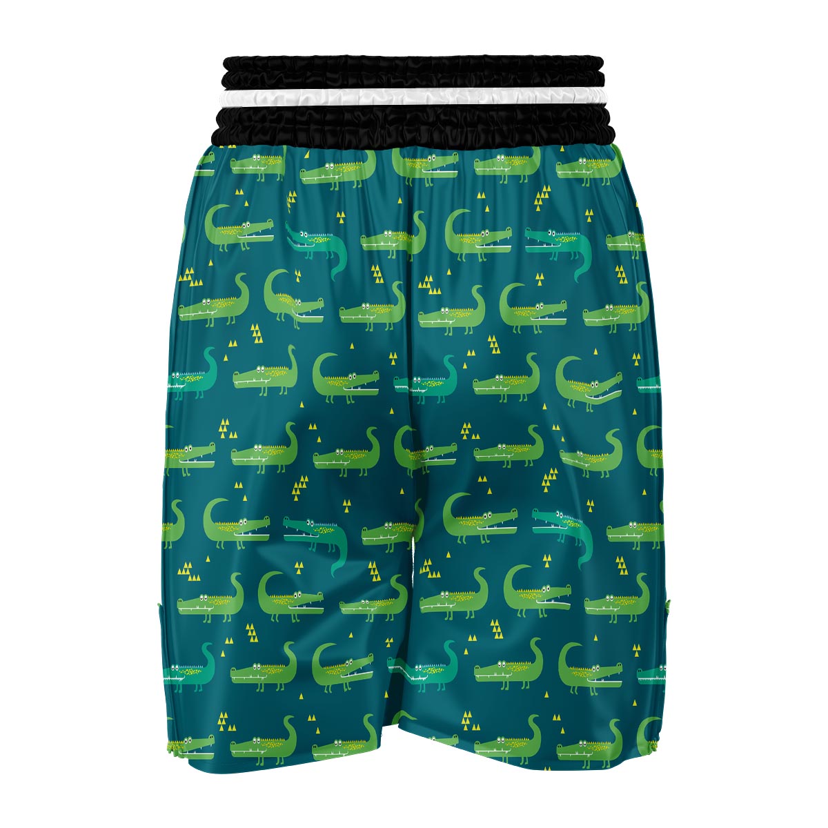 Crocodile Print Pattern Boxing Shorts-grizzshop