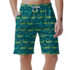 Crocodile Print Pattern Men's Shorts-grizzshop