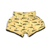 Crocodile River Print Pattern Muay Thai Boxing Shorts-grizzshop