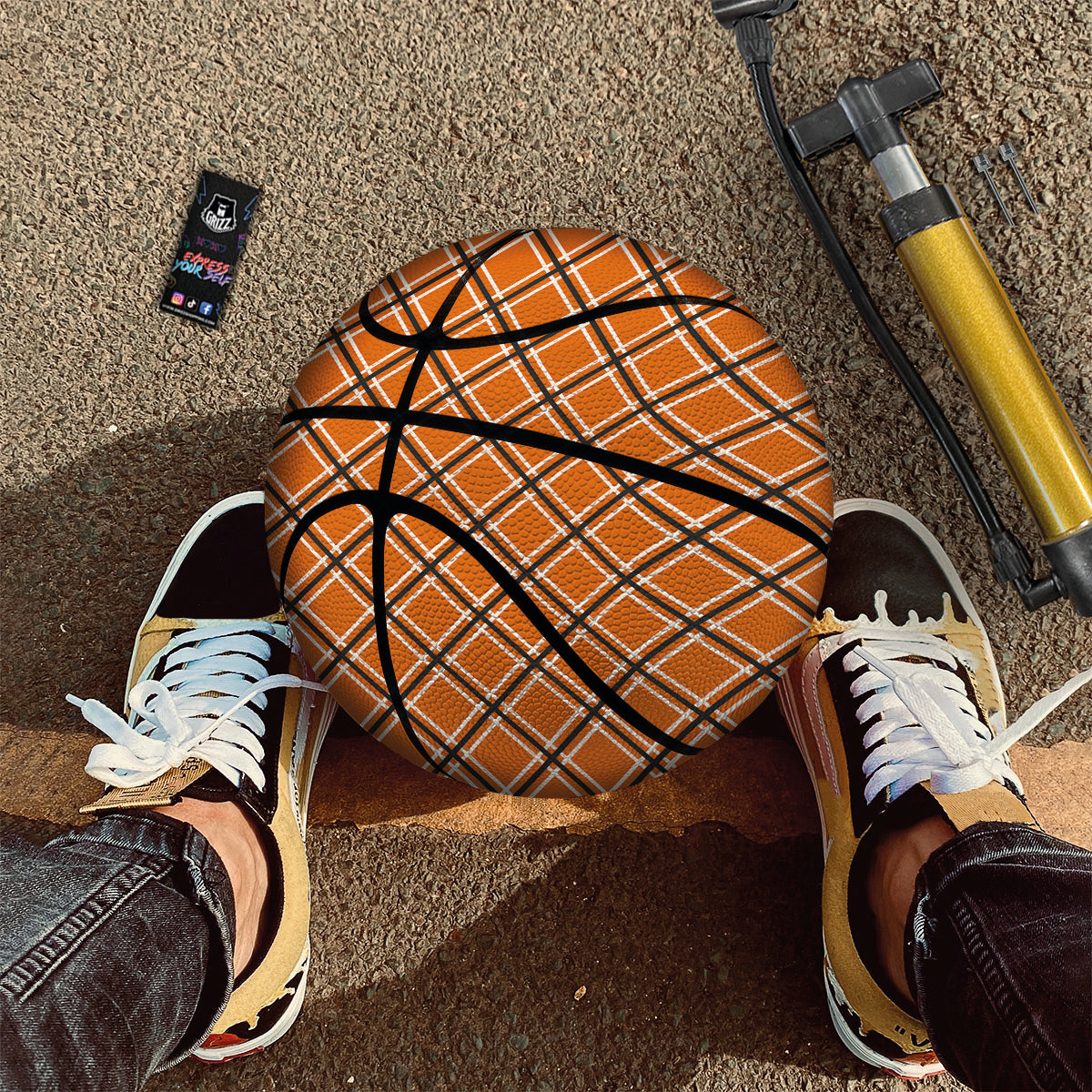Cross Halloween Print Pattern Basketball-grizzshop