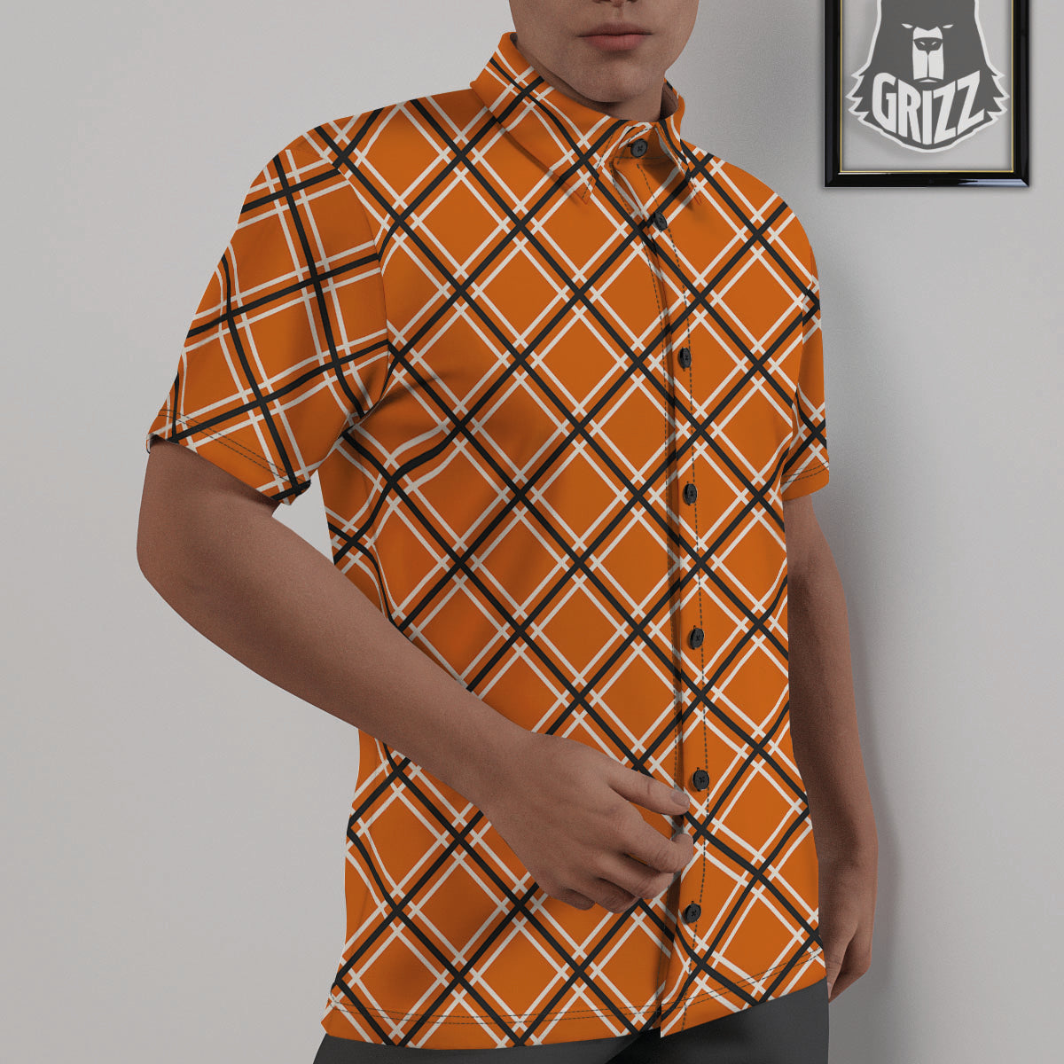 Cross Halloween Print Pattern Untucked Shirts-grizzshop