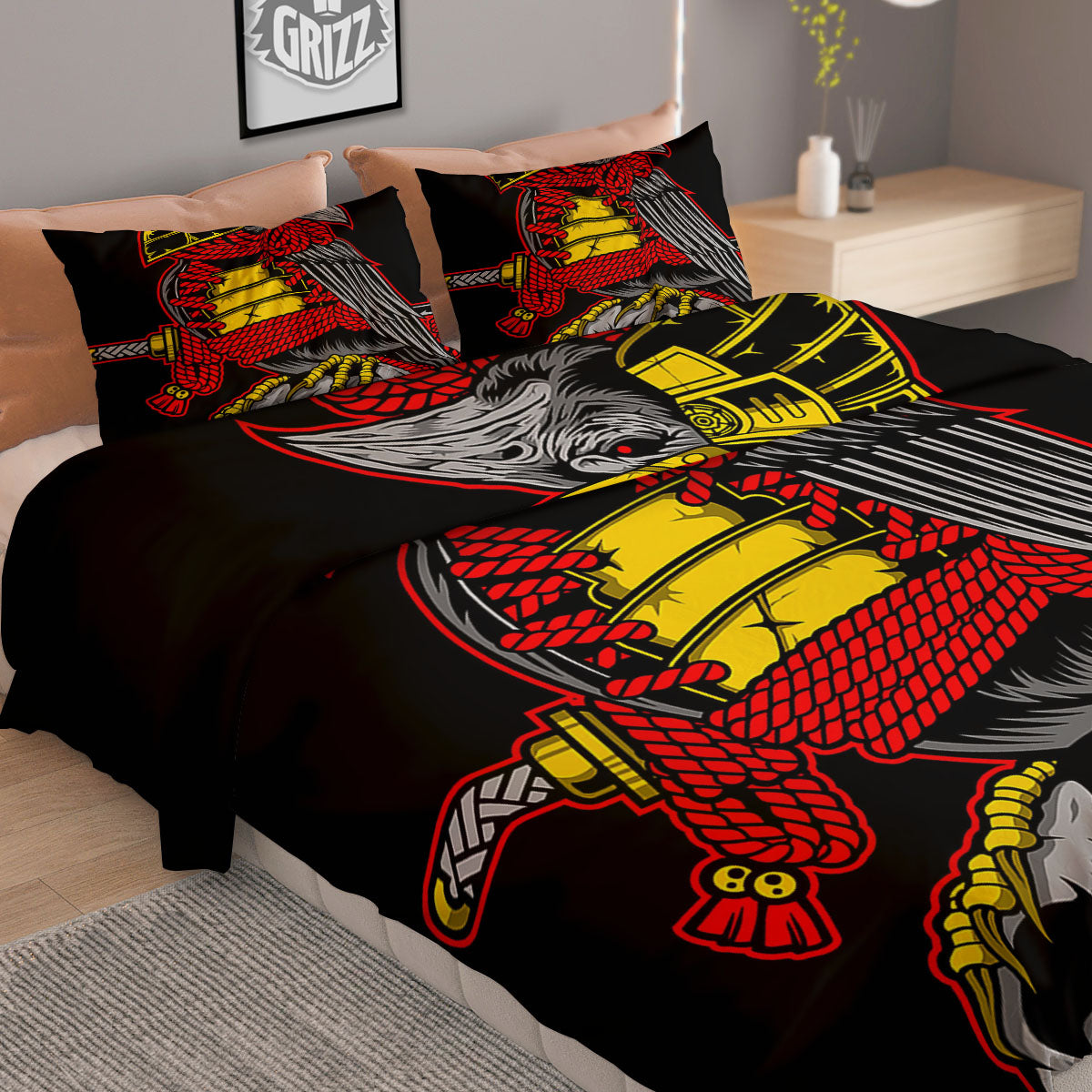 Coconut And Vanilla Flower Print Pattern Duvet Cover Bedding Set