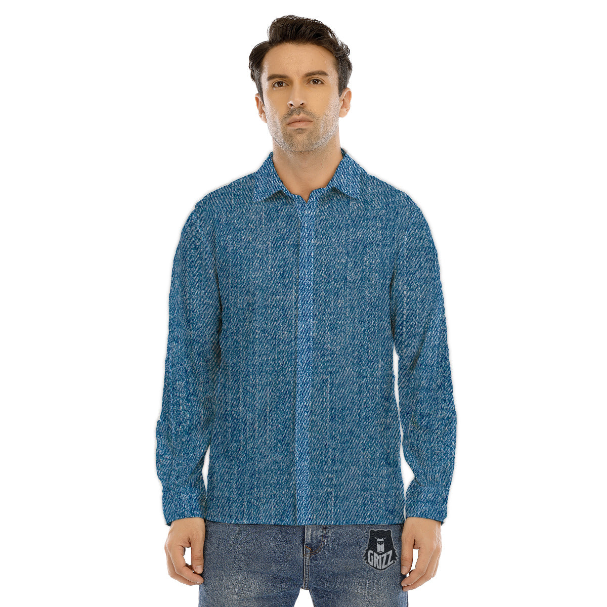 Crow Skull And Feathers Print Pattern Men's Dress Shirts-grizzshop