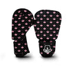 Crown Pink Black Print Pattern Boxing Gloves-grizzshop