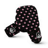 Crown Pink Black Print Pattern Boxing Gloves-grizzshop