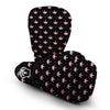 Crown Pink Black Print Pattern Boxing Gloves-grizzshop