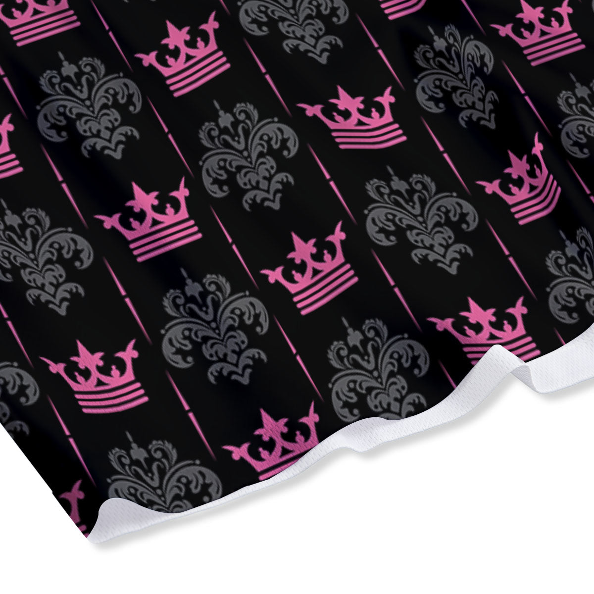 Crown Pink Print Pattern Mesh Shorts-grizzshop
