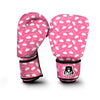 Crown Princess White And Pink Print Pattern Boxing Gloves-grizzshop