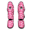 Crown Princess White And Pink Print Pattern Muay Thai Shin Guards-grizzshop