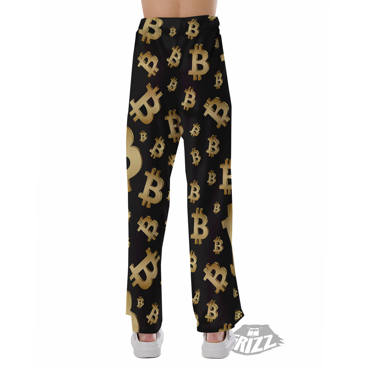 Cryptocurrency Bitcoin Print Pattern Pajama Pants-grizzshop