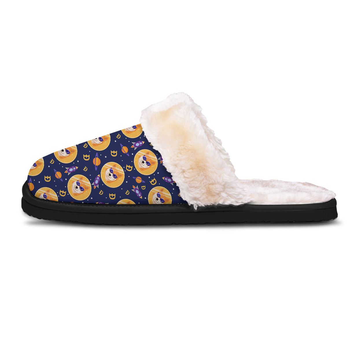 Cryptocurrency Shiba Print Pattern Slippers-grizzshop