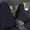 Cube Shape Black Geometric Print Pattern Car Seat Covers-grizzshop