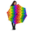 Cubes Rainbow Print Pattern Umbrella-grizzshop