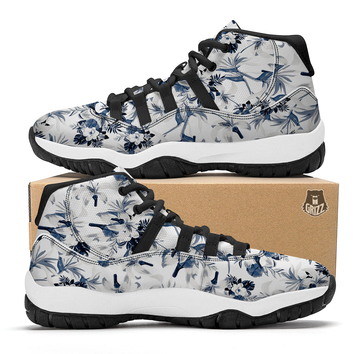 Cubic Beer Mugs On Blue Print Pattern Black Bball Shoes-grizzshop