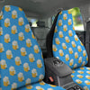 Cubic Beer Mugs On Blue Print Pattern Car Seat Covers-grizzshop