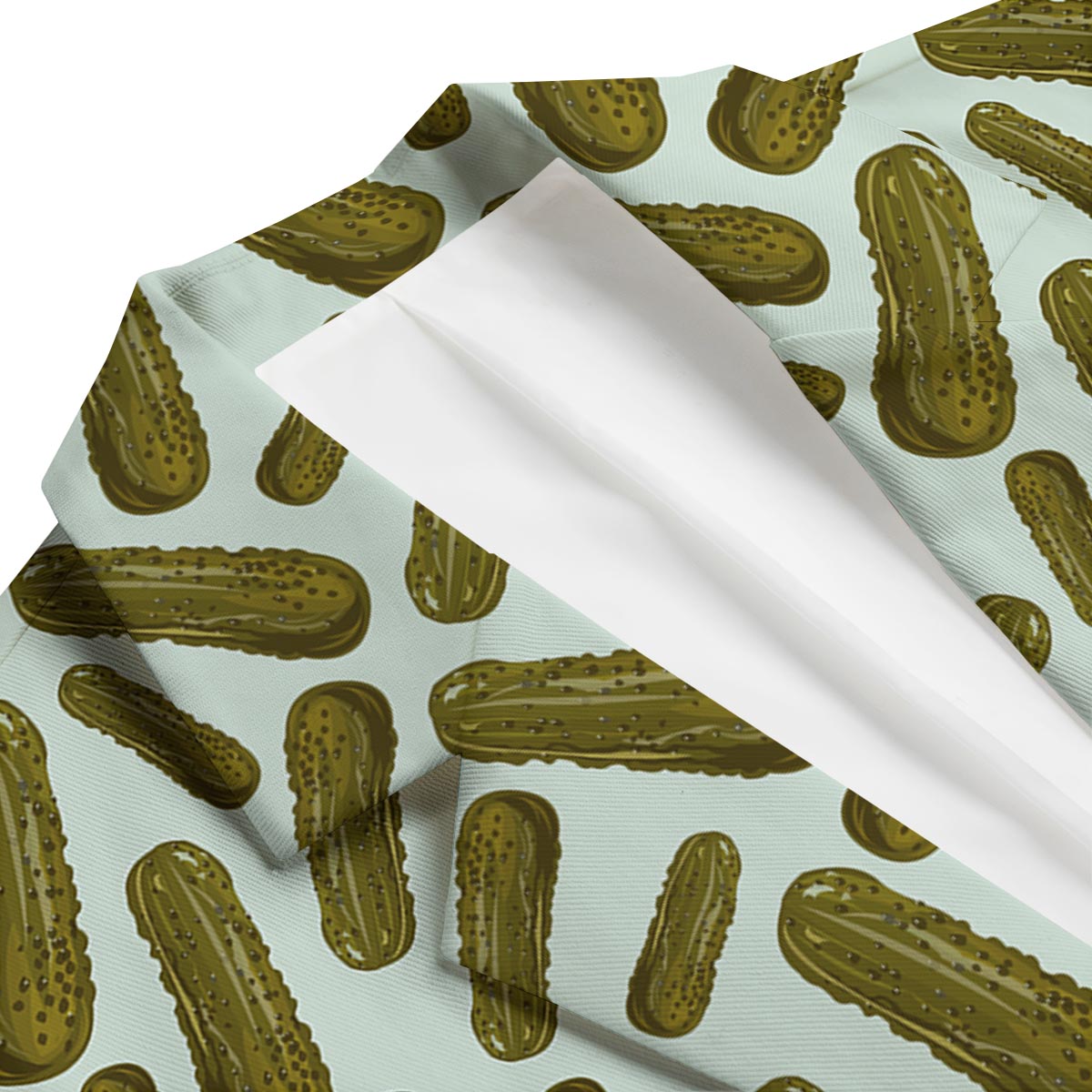 Cucumber Pickle Print Pattern Men's Blazer-grizzshop