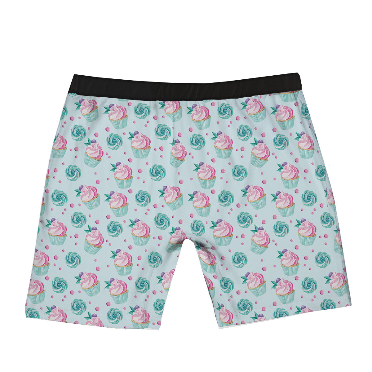 Cupcake Cartoon Print Pattern Boxer Briefs-grizzshop