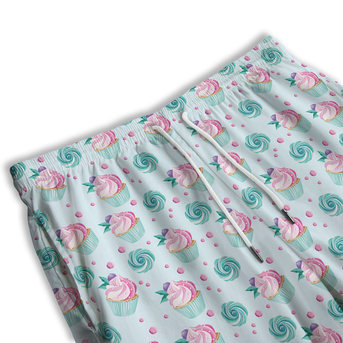 Cupcake Cartoon Print Pattern Men's Athletic Shorts