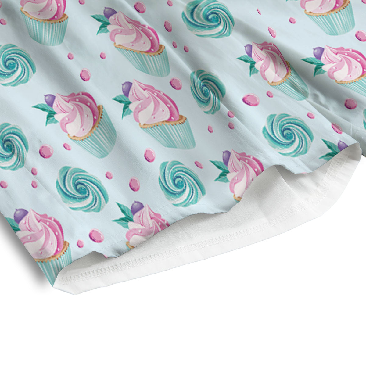 Cupcake Cartoon Print Pattern Men's Athletic Shorts