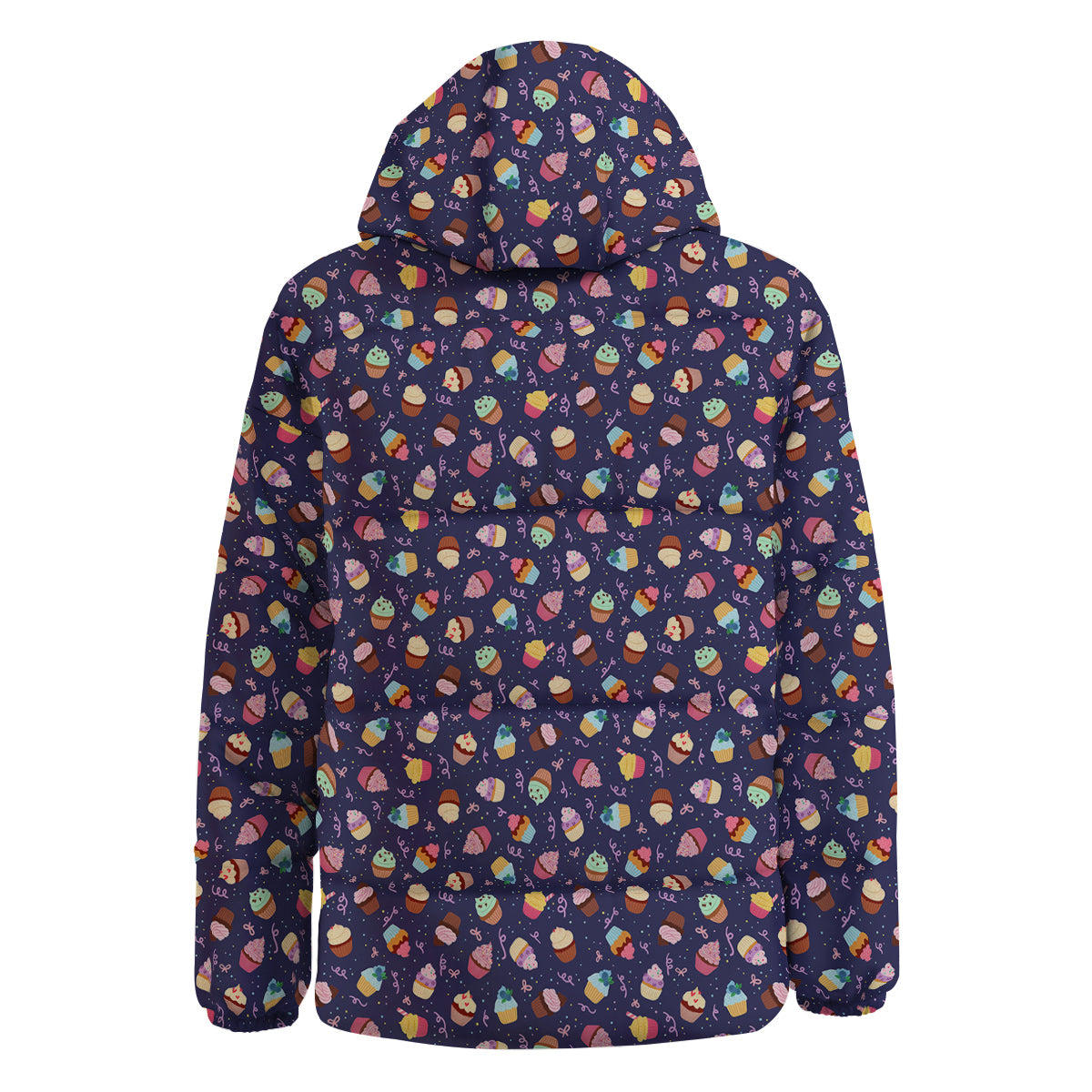Cupcake Cute Print Pattern Down Jacket-grizzshop