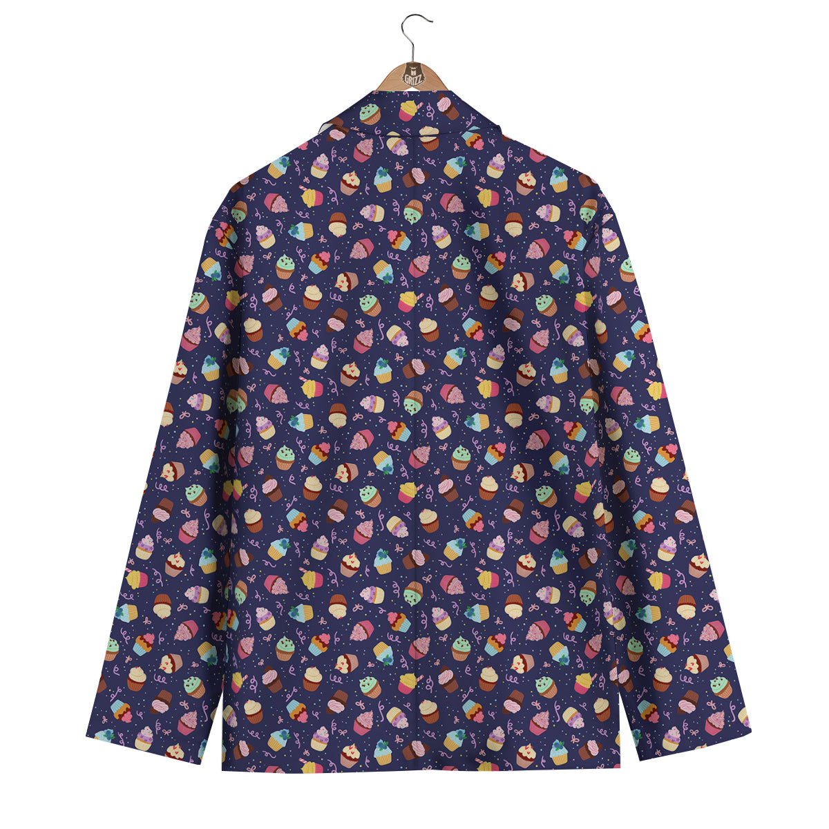 Cupcake Cute Print Pattern Men's Blazer-grizzshop