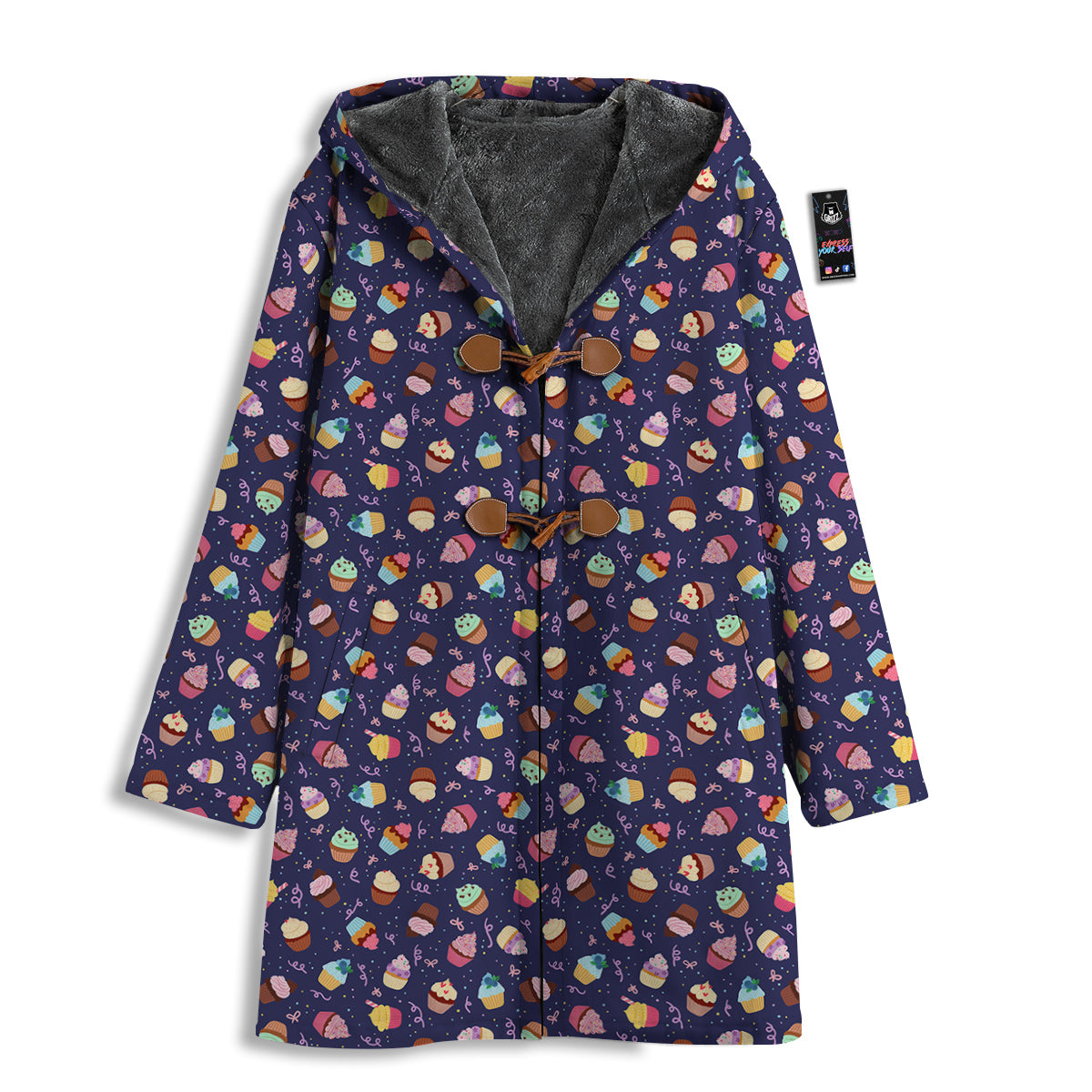 Cupcake Cute Print Pattern Men's Windbreaker Jacket-grizzshop