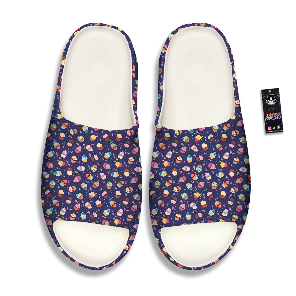 Cupcake Cute Print Pattern Sandals-grizzshop