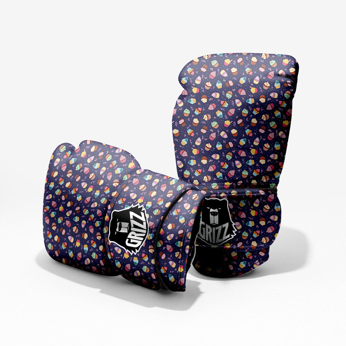Cupcake Cute Print Pattern Pro Boxing Glove