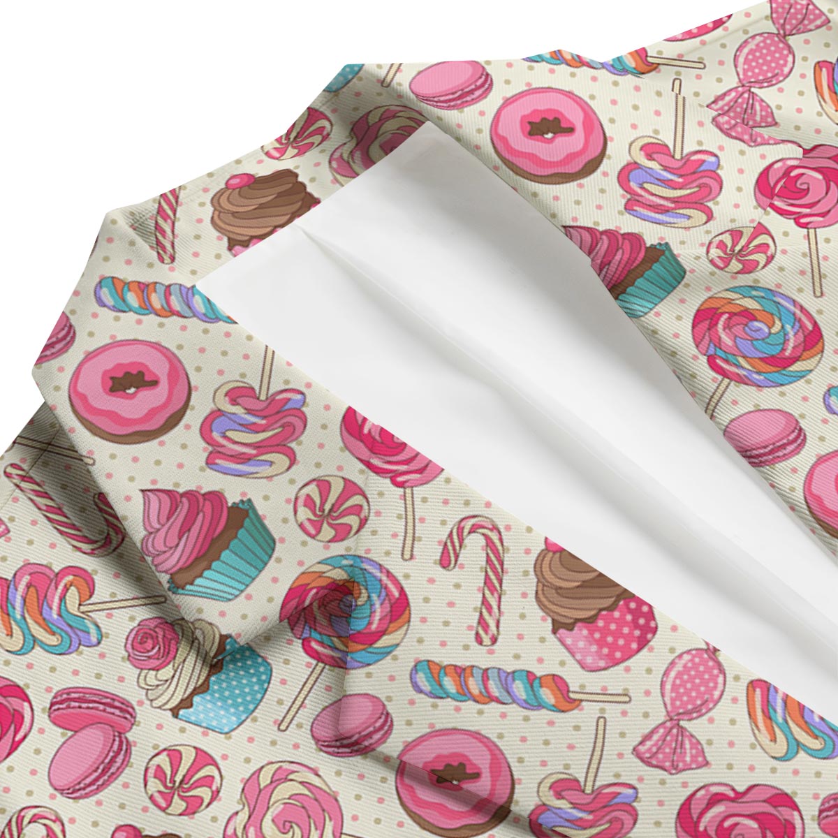 Cupcake Dessert Pattern Print Men's Blazer-grizzshop