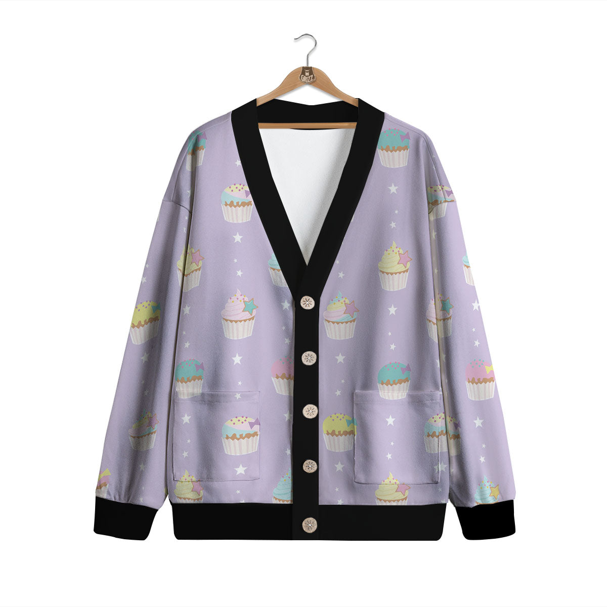 Cupcake Pastel Print Pattern Cardigan-grizzshop