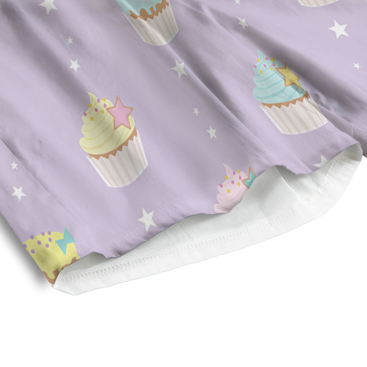 Cupcake Pastel Print Pattern Men's Athletic Shorts