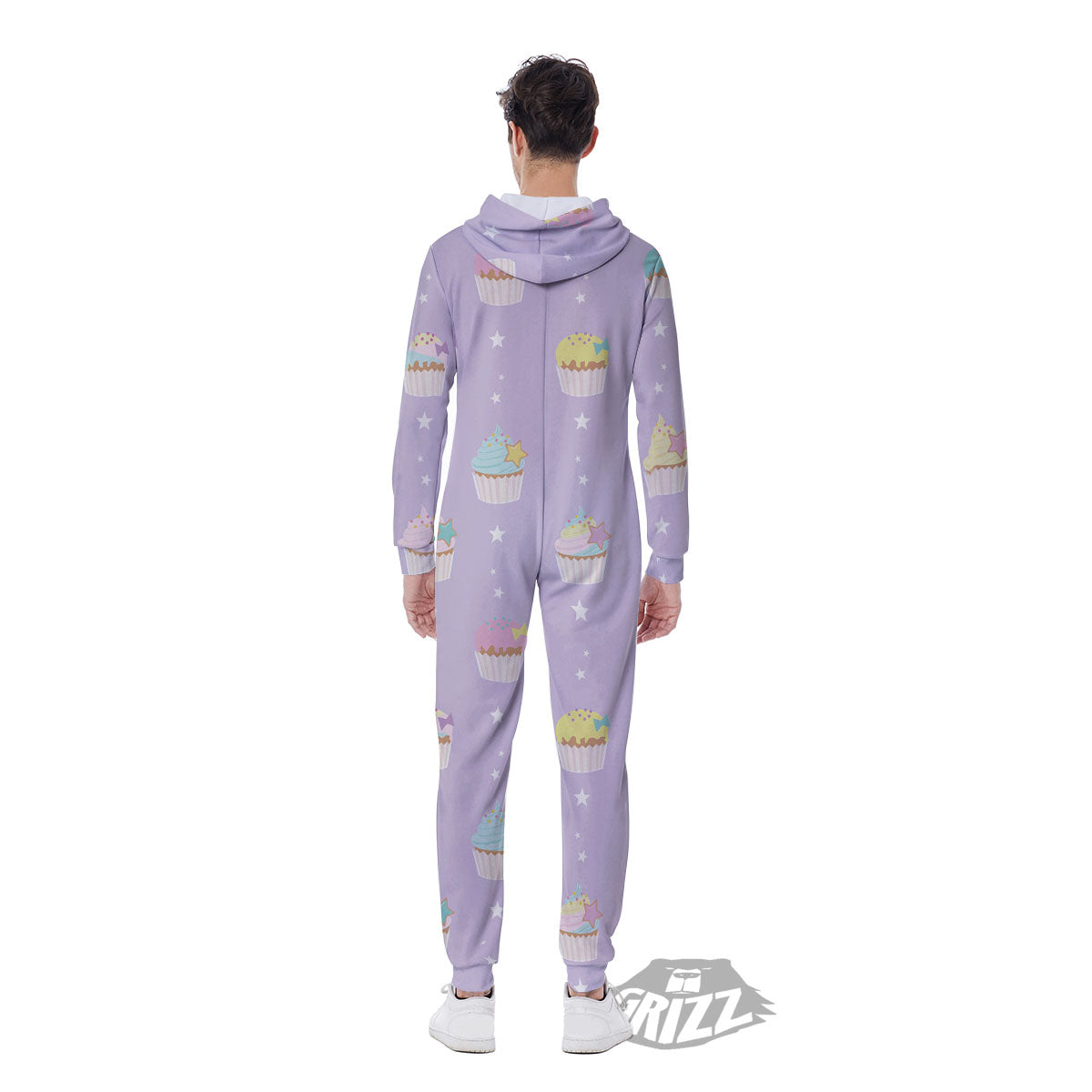 Cupcake Pastel Print Pattern Men's Jumpsuit-grizzshop