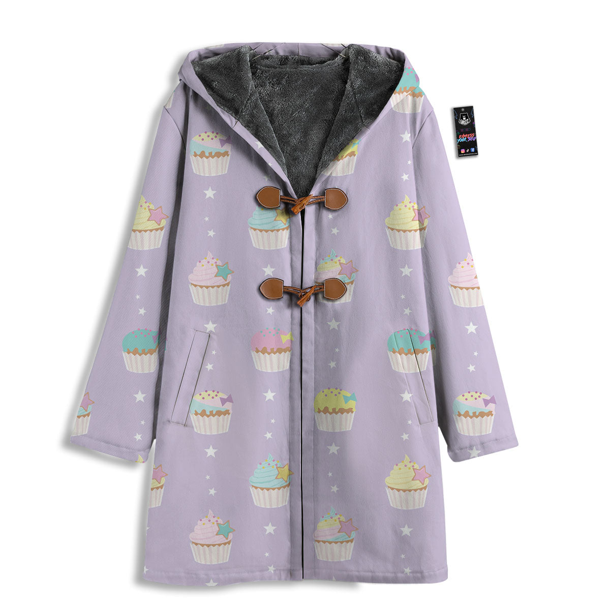 Cupcake Pastel Print Pattern Men's Windbreaker Jacket-grizzshop