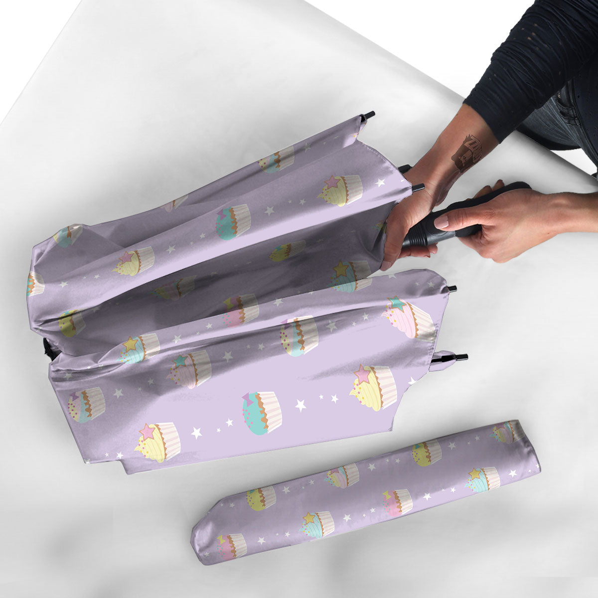 Cupcake Pastel Print Pattern Umbrella-grizzshop