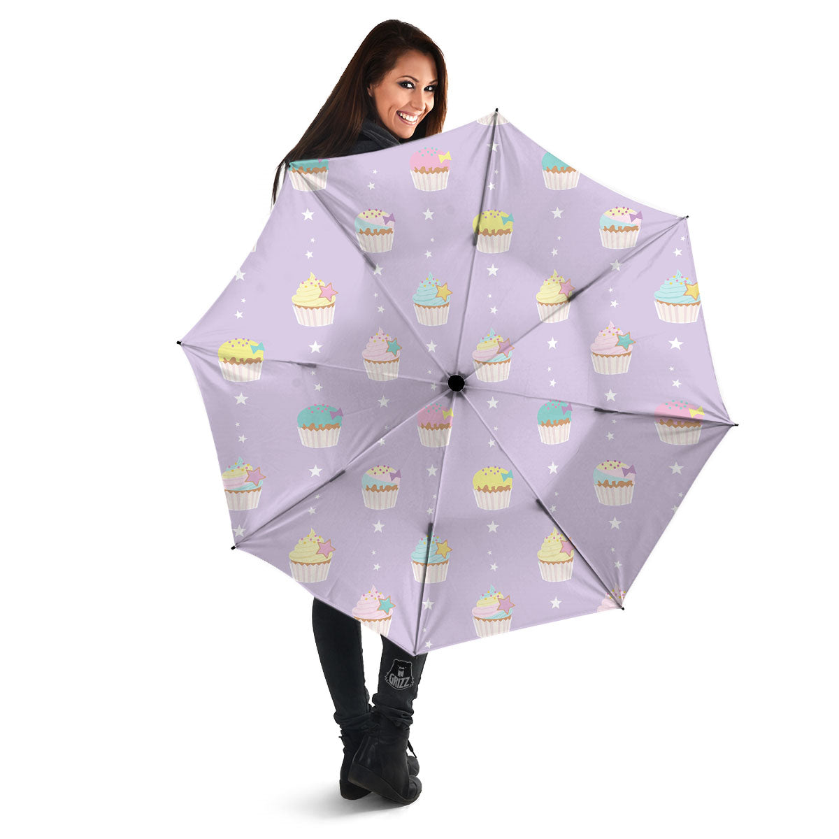 Cupcake Pastel Print Pattern Umbrella-grizzshop