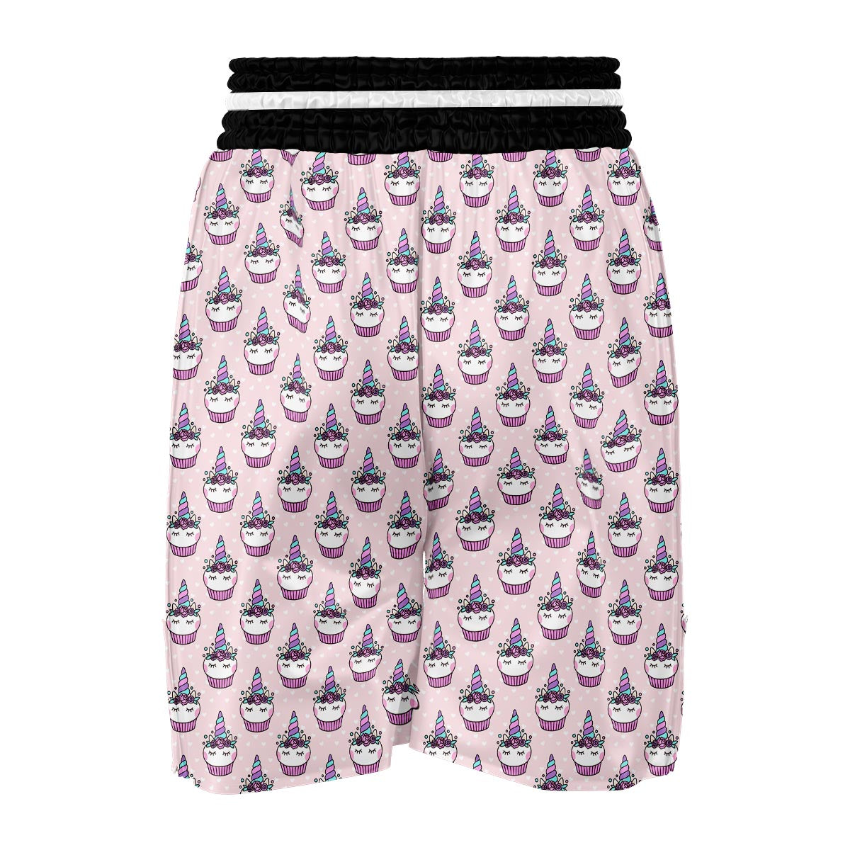 Cupcake Unicorn Pattern Print Boxing Shorts-grizzshop