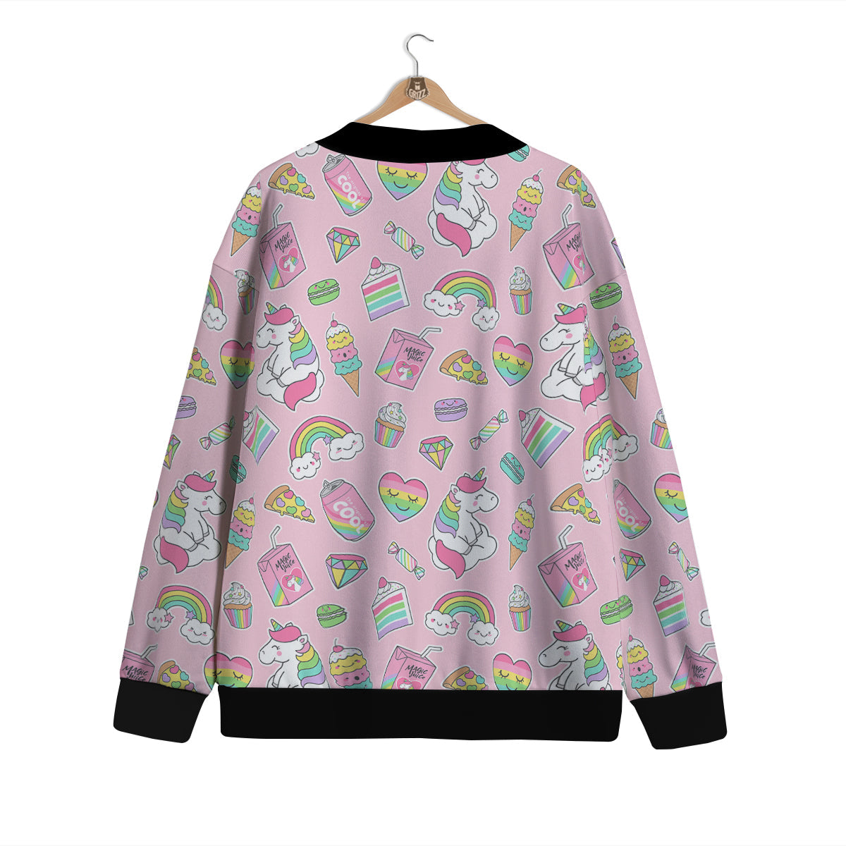 Cupcake Unicorn Print Pattern Cardigan-grizzshop