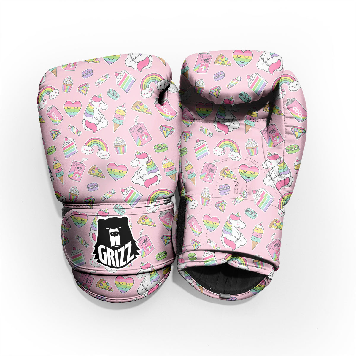 Cupcake Unicorn Print Pattern Pro Boxing Glove