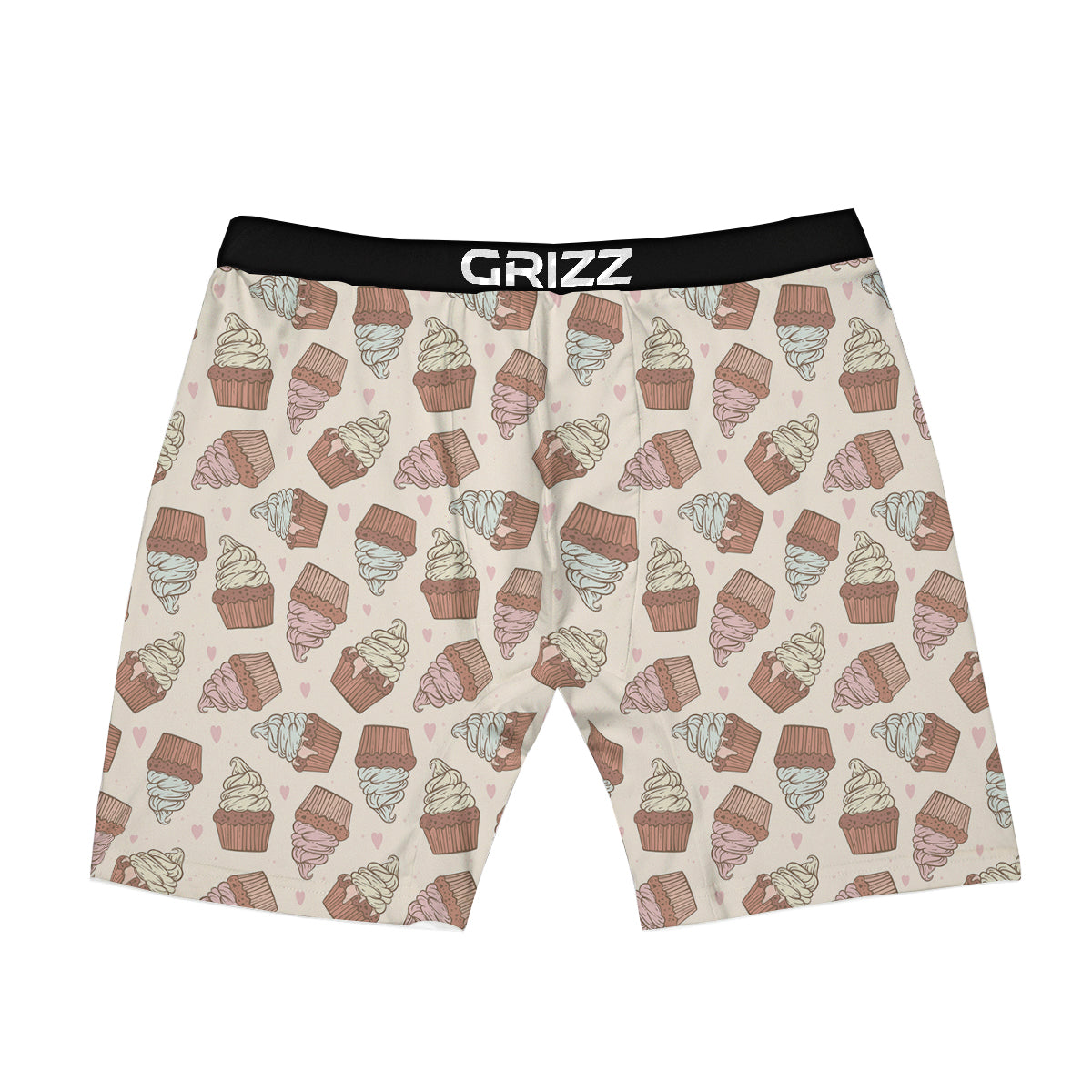 Cupcake Vintage Print Pattern Boxer Briefs-grizzshop