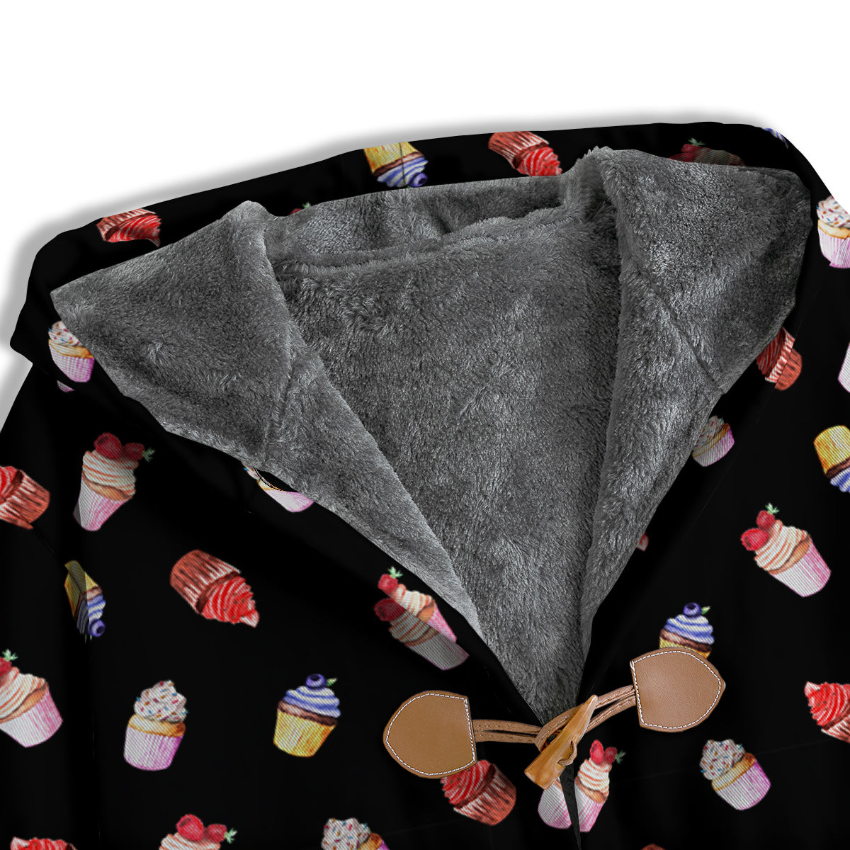 Cupcake Watercolor Print Pattern Men's Windbreaker Jacket-grizzshop