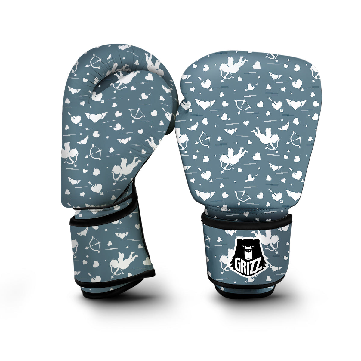 Cupid Print Pattern Boxing Gloves-grizzshop