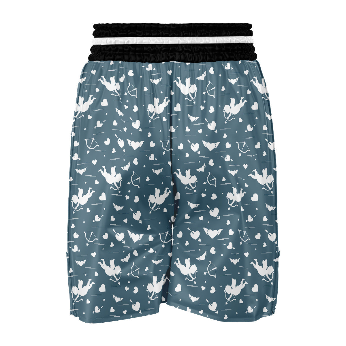 Cupid Print Pattern Boxing Shorts-grizzshop