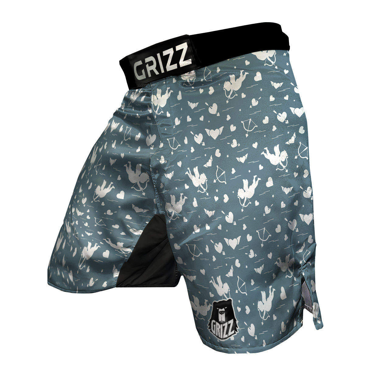 Cupid Print Pattern MMA Shorts-grizzshop