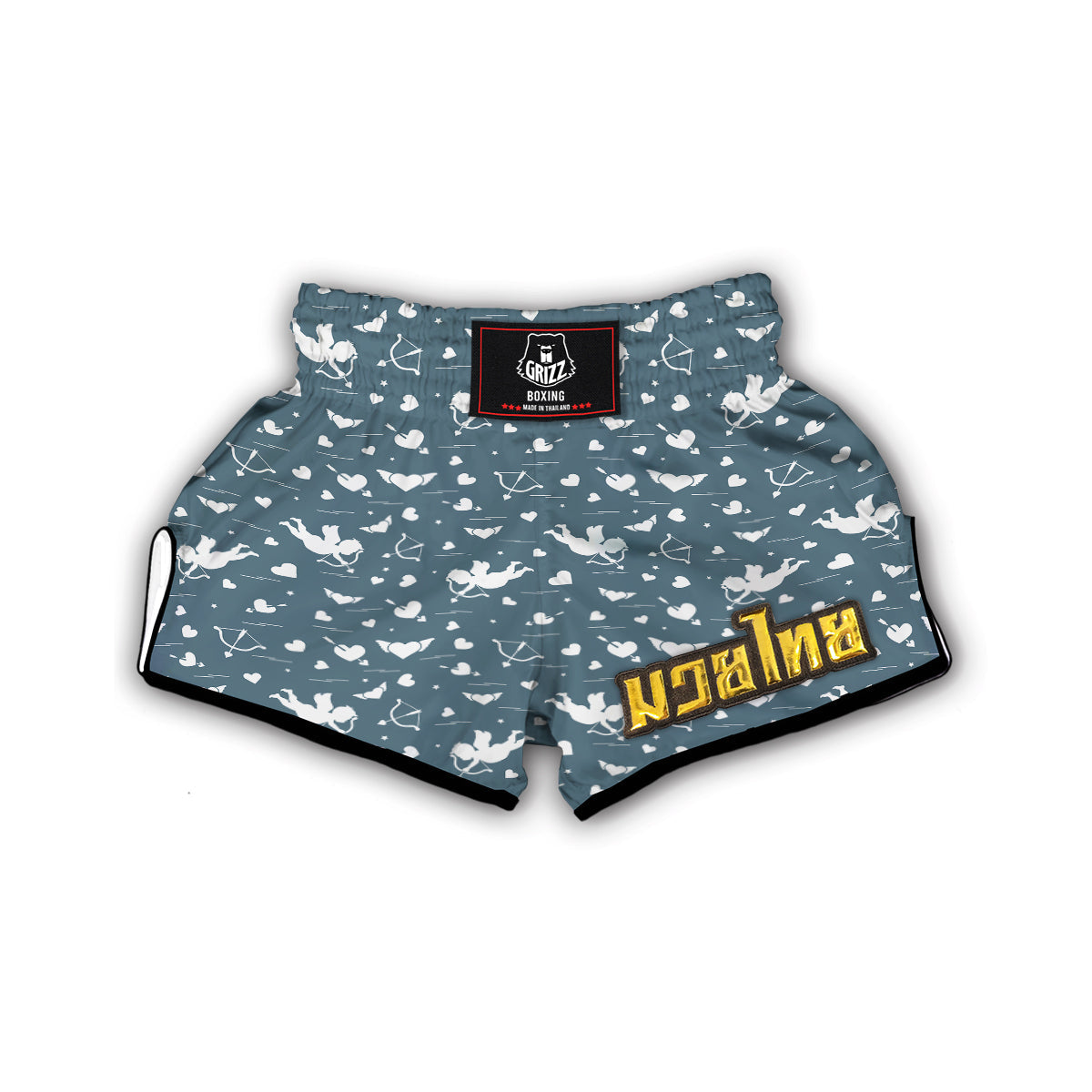 Cupid Print Pattern Muay Thai Boxing Shorts-grizzshop