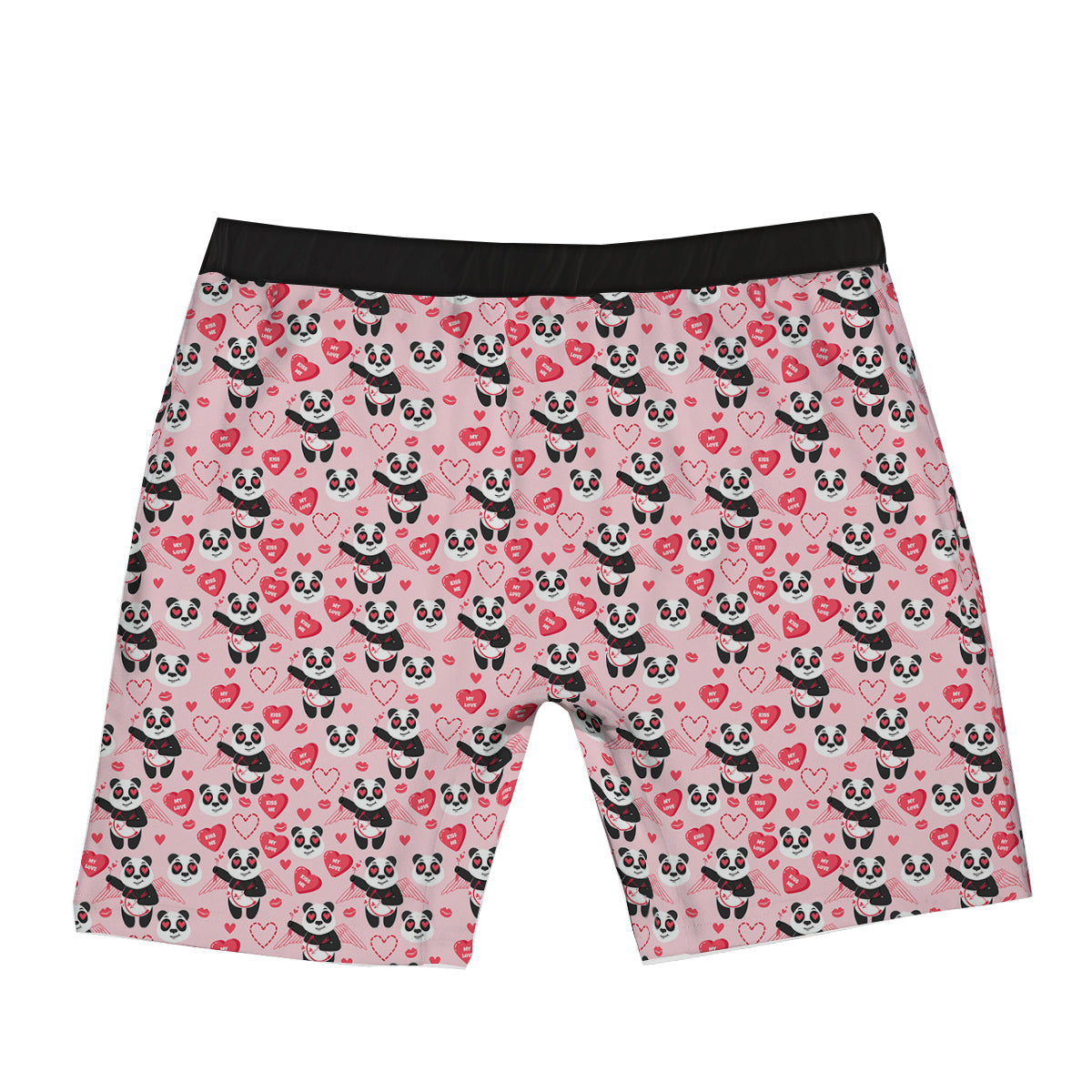 Cupid Valentine Cute Panda Print Pattern Boxer Briefs-grizzshop