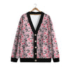 Cupid Valentine Cute Panda Print Pattern Cardigan-grizzshop