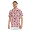 Cupid Valentine Cute Panda Print Pattern Men's Golf Shirts-grizzshop