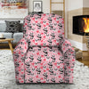 Cupid Valentine Cute Panda Print Pattern Recliner Slipcover-grizzshop