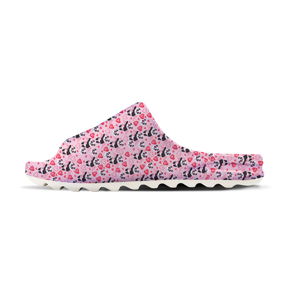 Cupid Valentine Cute Panda Print Pattern Sandals-grizzshop